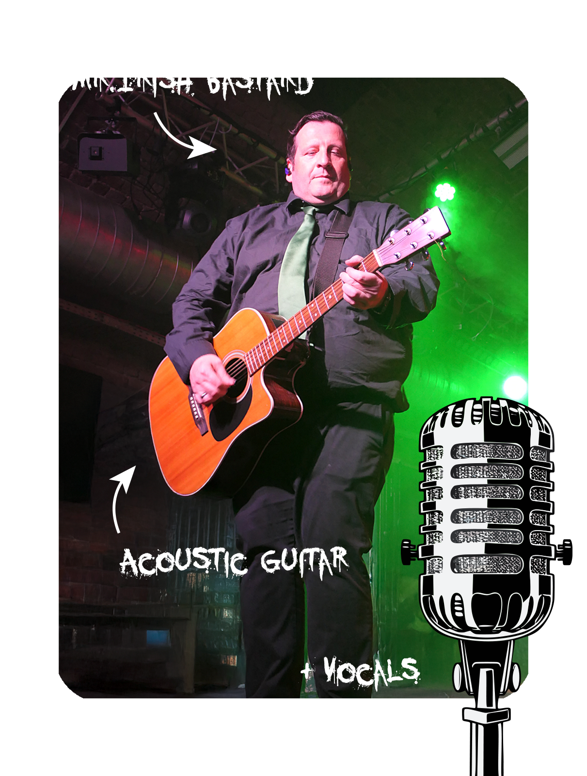 Musiker mit Akkustik Gitarre