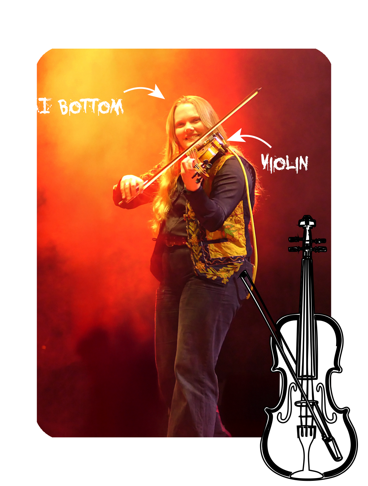 Musikerin mit Violine