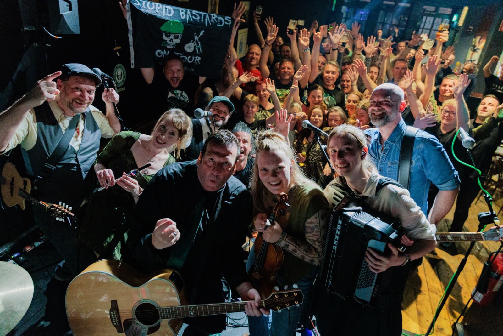 Band beim dem Konzert in Dublin